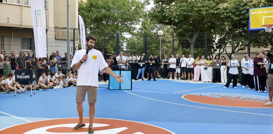 Presentació de la remodelació de la Gàbia al Canyadó, amb Ricky Rubio