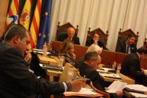 David Gómez, al Ple de l'Ajuntament durant el primer mandat d'Albiol / Javi Torres