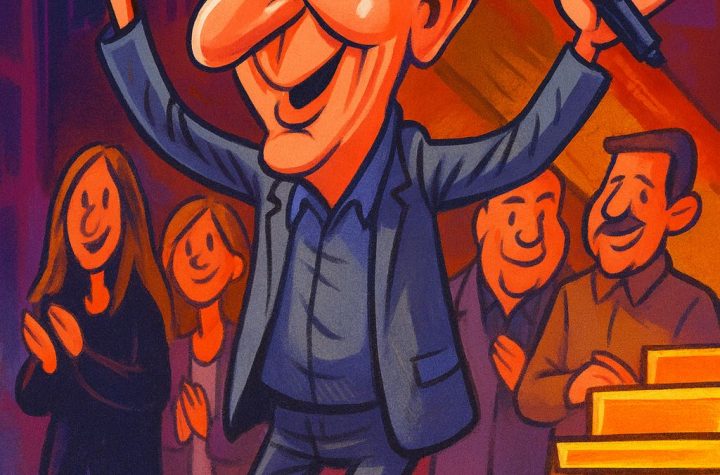 Xavier Garcia Albiol durant l'encesa de l'arbre de Nadal