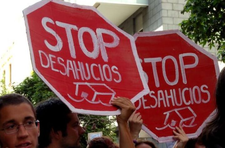 Protesta contra els desnonaments Foto: Arxiu
