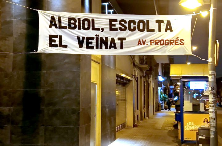 Pancarta del Progrés vandalitzada per 'desconeguts' foto: Tomeu Ferrer