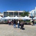 La plaça de la Plana va ser el forum on es van plantejar els problemes de l'educació pública a la ciutat foto: Pablo Diaz-Flores