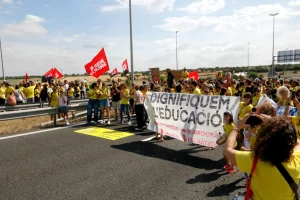 Concentració d'ensenyants a les comarques de Ponent foto: Arxiu